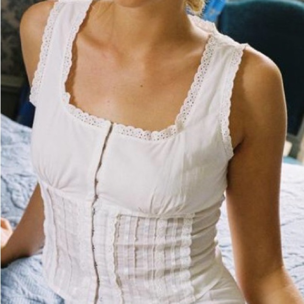 with jean adeline corset top